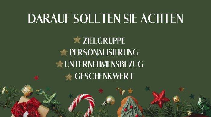 Worauf achten bei weihnachtlichen Geschenken für Kunden?