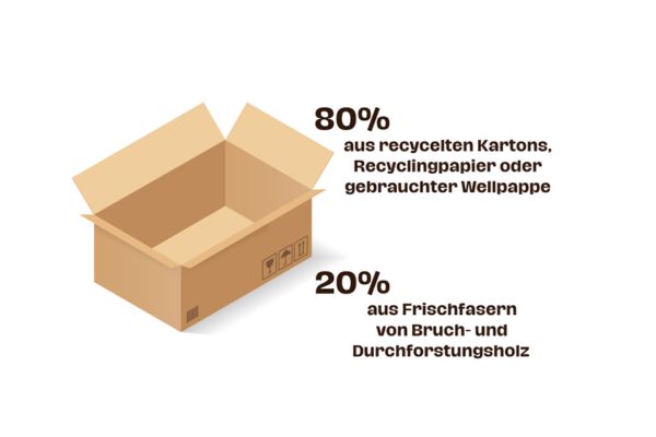 Karton Recyceling Anteil 