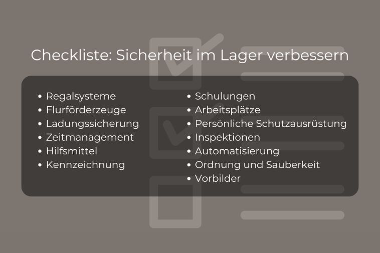 So können Sie die Sicherheit im Lager verbessern